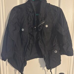 White House Black Market Black cropped jacket